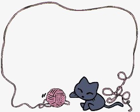小猫与毛线素材图片免费下载_高清店铺背景png_千库网