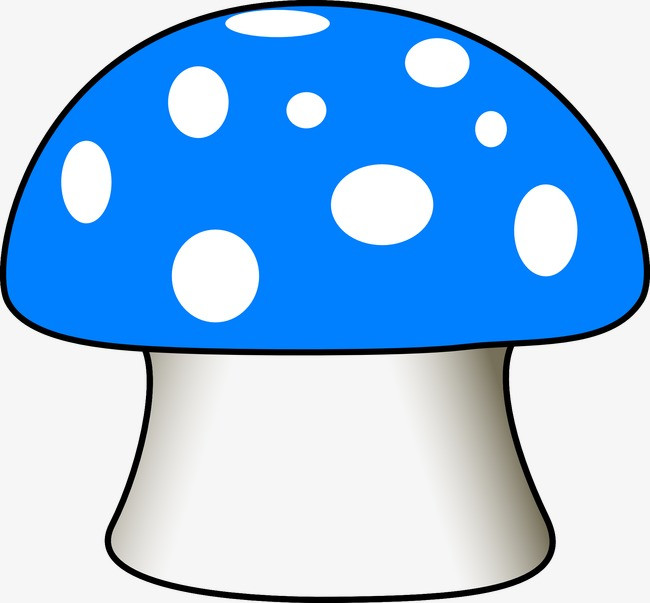 蓝色蘑菇