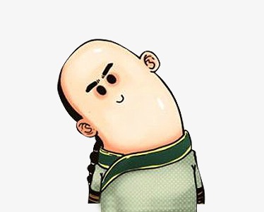 卡通歪脖子人物