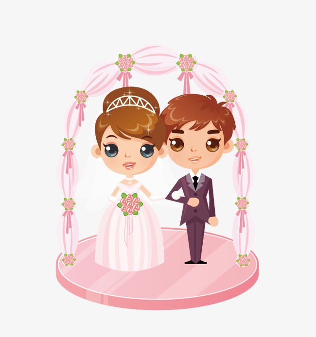 婚纱情侣卡通_情侣头像卡通婚纱(2)