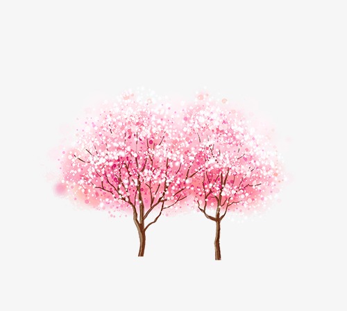 水彩画桃花素材图片免费下载_高清装饰图案psd