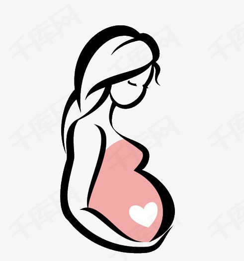 孕妇孕妇卡通简笔画