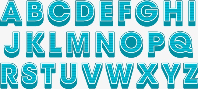 英文字母艺术字