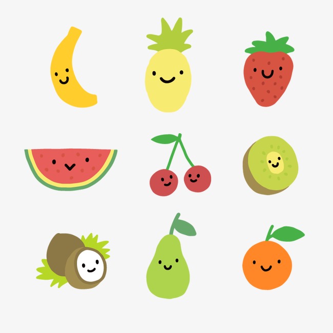 简笔画水果图标