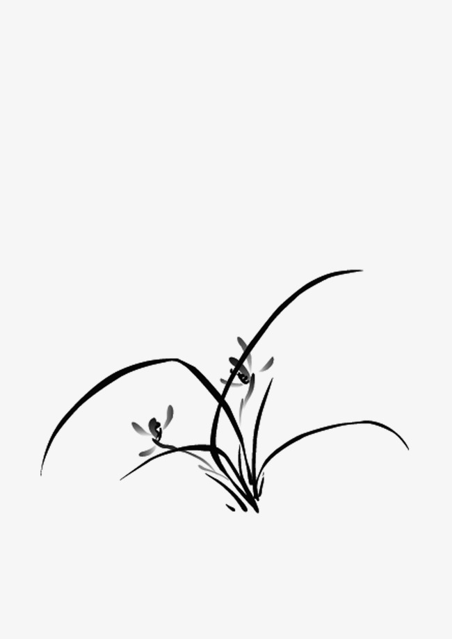 草 水墨画 中国画素材图片免费下载_高清装饰图案png_千库网(图片编号