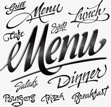 menu_艺术字设计_千库网