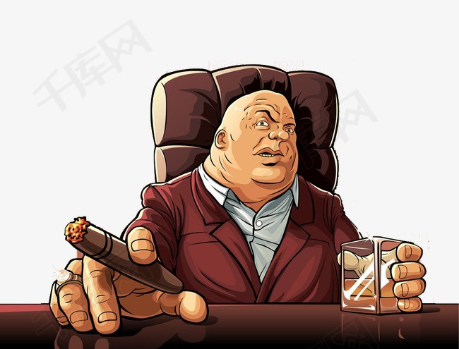 卡通老板素材图片免费下载_高清漂浮素材png