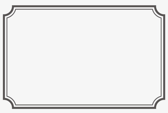 简单边框边角边框相框免扣装饰元素设计