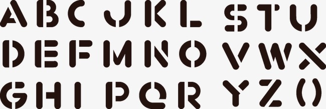 英文字母艺术字