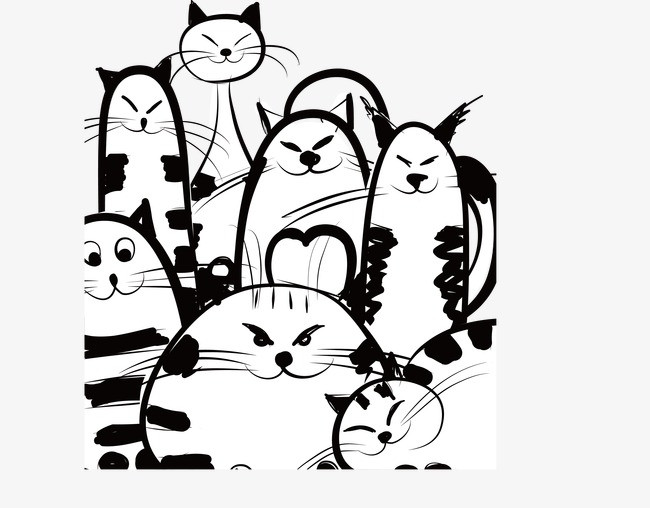 创意猫咪简笔画