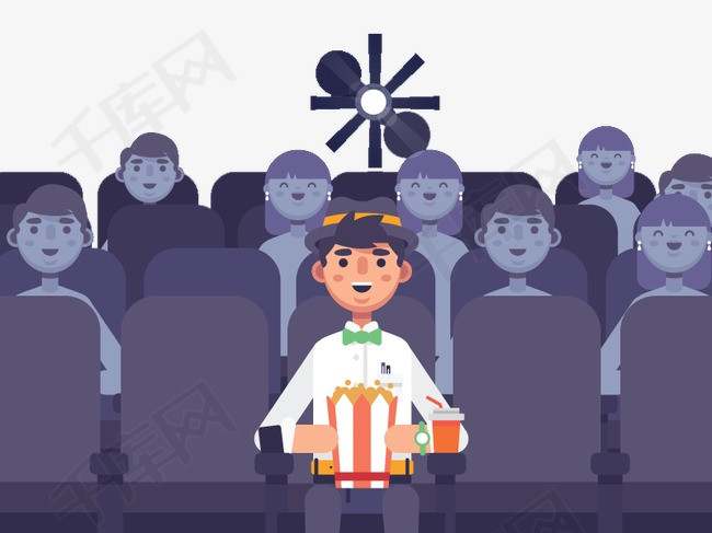 电影院里看电影素材图片免费下载_高清装饰图案png_千