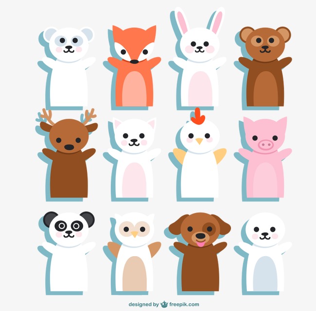 卡通可爱动物矢量图标