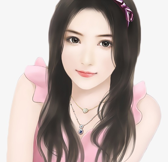 尺寸:558*540 90设计提供高清png手绘动漫素材免费下载,本次现代美女