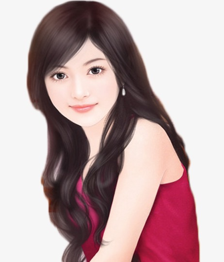 尺寸:462*540 90设计提供高清png手绘动漫素材免费下载,本次现代美女