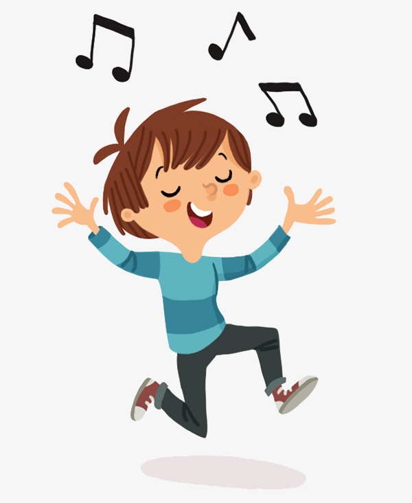 唱歌卡通_卡通唱歌拿麦克风图片