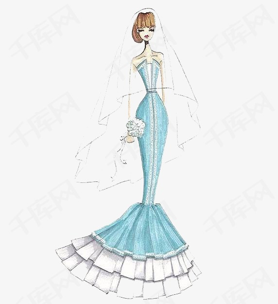 手绘紫婚纱_月白星紫婚纱