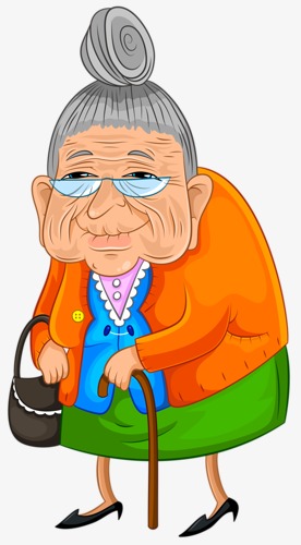 奶奶卡通年迈女