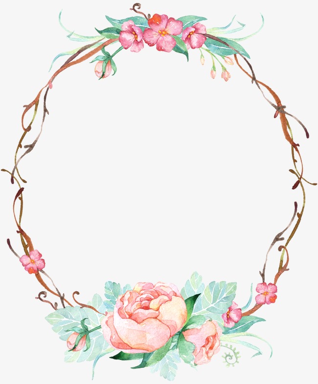 手绘小清新梦幻花环免费下载素材图片免费下载_高清装饰图案png_千库网(图片编号3847432)