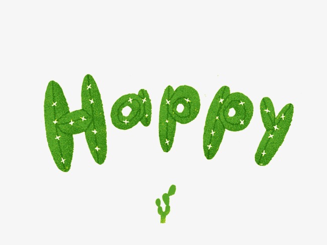 happy_艺术字设计_千库网