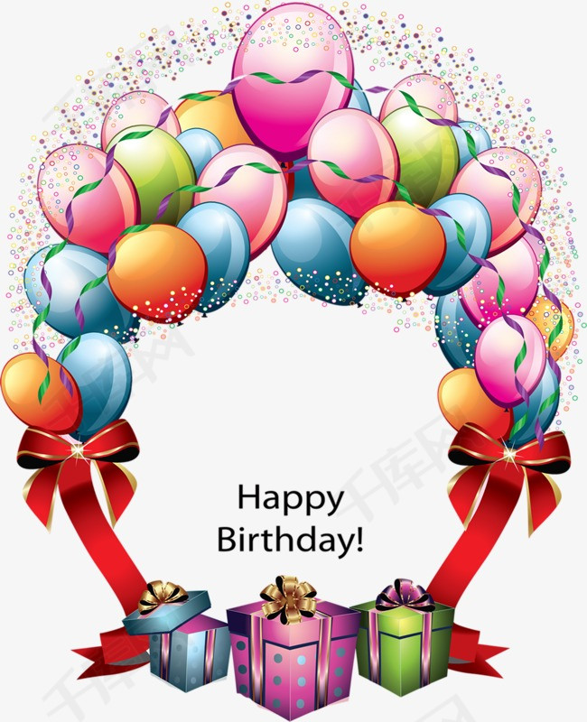 生日快乐素材图片免费下载_高清装饰图案png_千库网