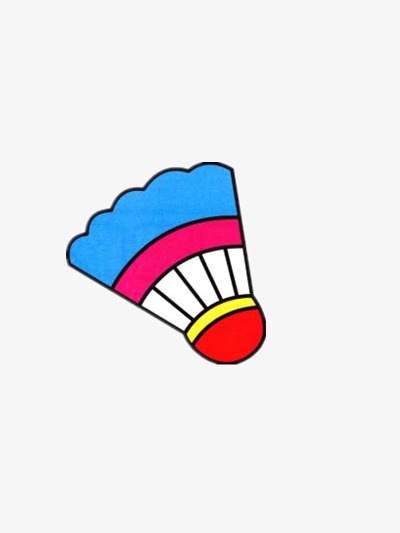散点彩色动感跳跃运动羽毛球体育