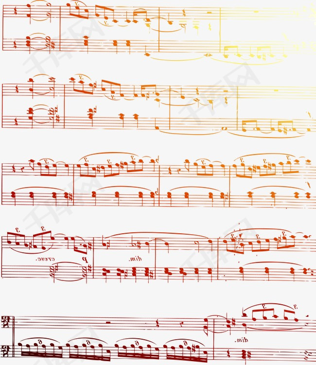 曲谱矢量图_钢琴简单曲谱