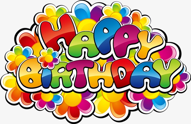 矢量生日快乐卡通图案