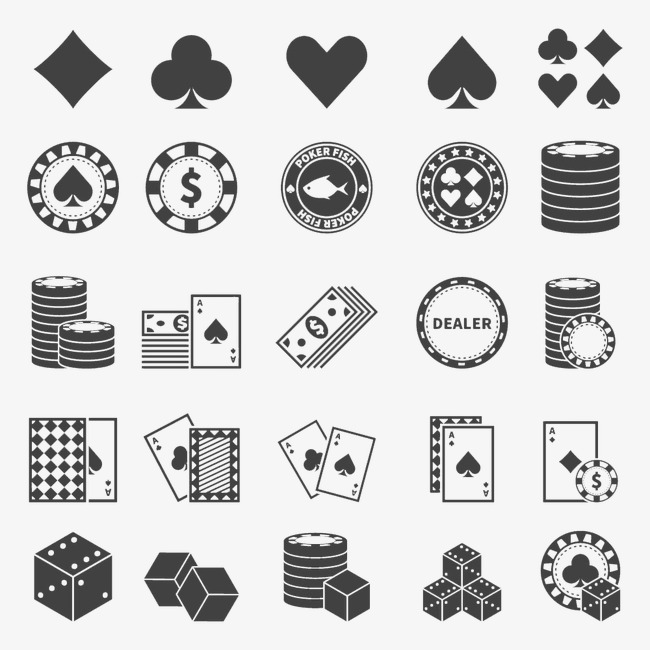 1000*1000 90设计提供高清png图标元素素材免费下载,本次扑克矢量图标