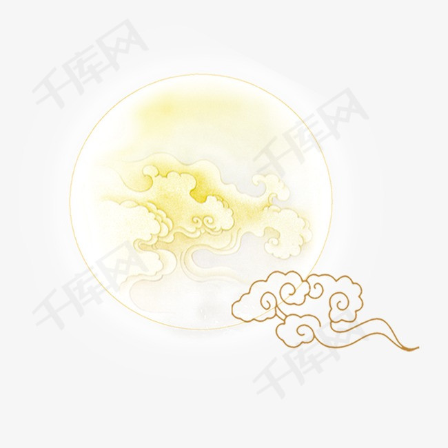 祥云月亮