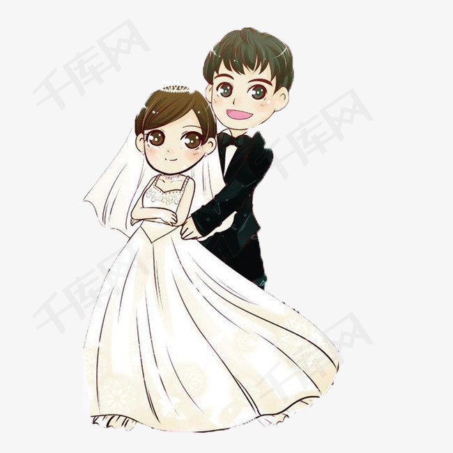 婚纱照小人_小人简笔画
