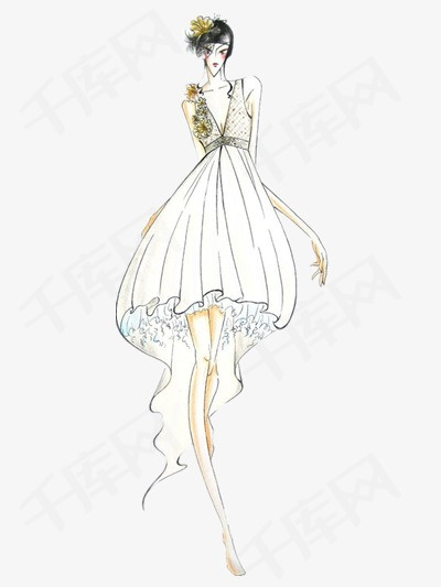 手绘紫婚纱_月白星紫婚纱