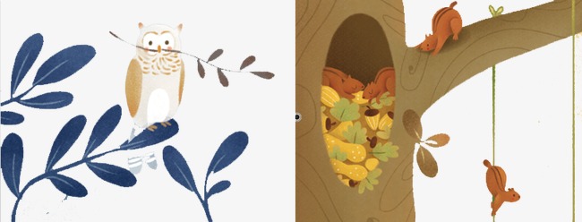 树洞里的松鼠果子