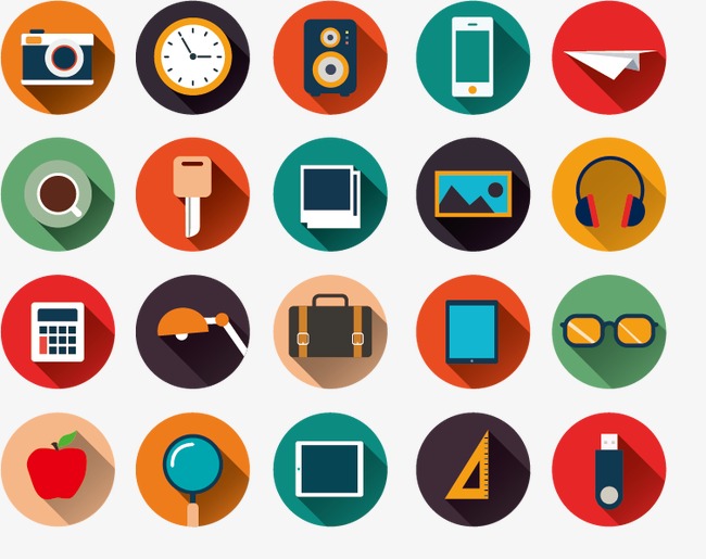 90设计提供高清png店铺首页素材免费下载,本次矢量彩色图标元素合集