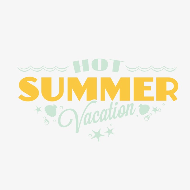 hot summer 艺术字