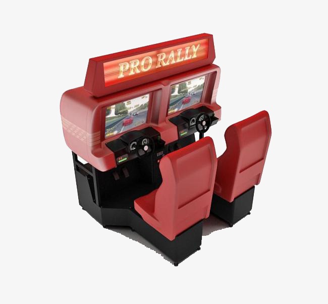 双人赛车游戏机素材图片免费下载