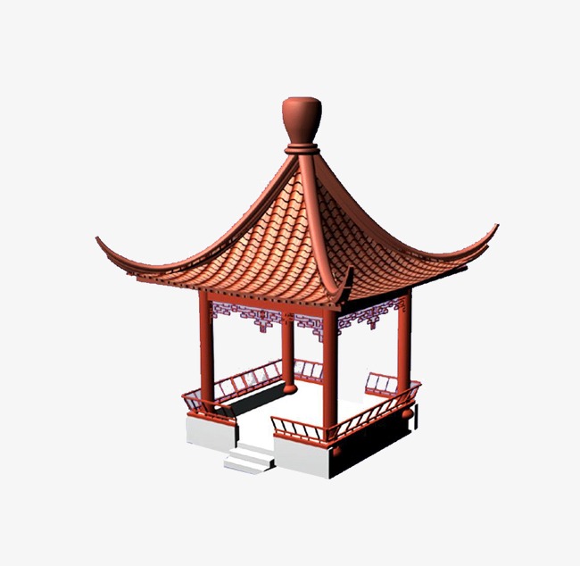 建筑物 古代亭子 凉亭 中国风             此素材是90设计网官方
