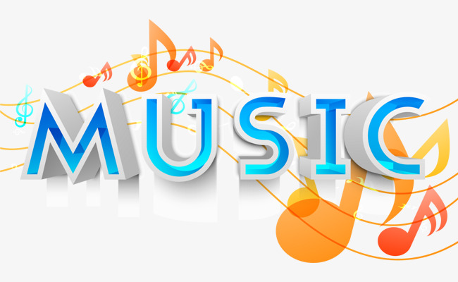 矢量music艺术字