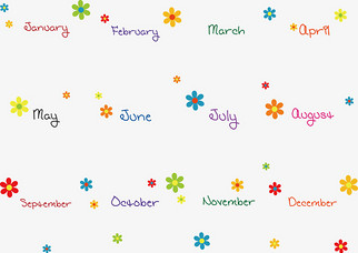 【英文月份素材】免费下载_英文月份图片大全