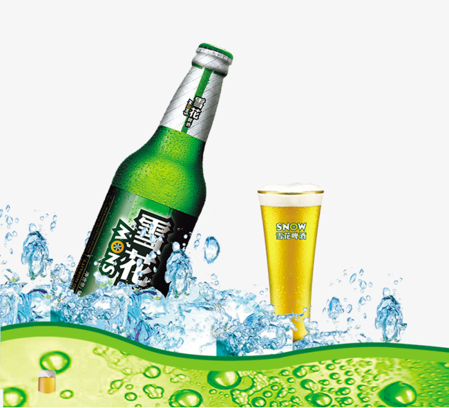 产品实物雪花啤酒素材图片免费下载_高清产品实物psd