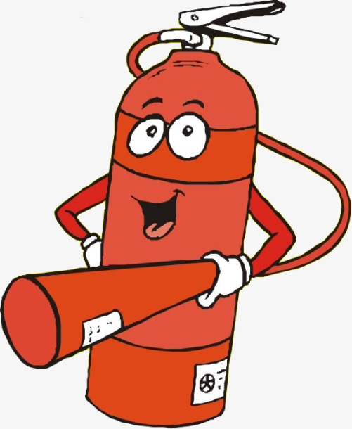 卡通消防灭火器