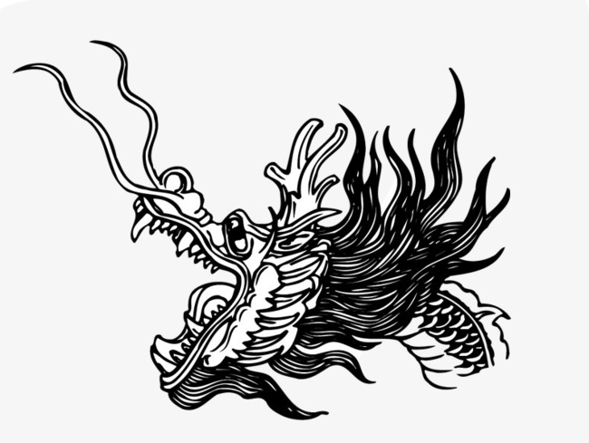 黑白色龙头