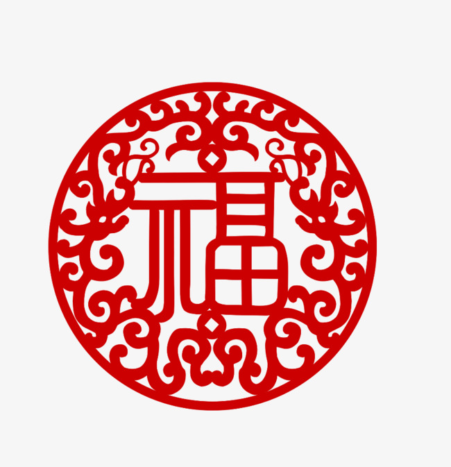 圆形纹样福字素材图片免费下载_高清卡通手绘png_千库