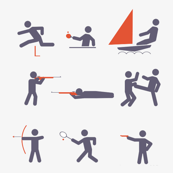 运动小人简笔画