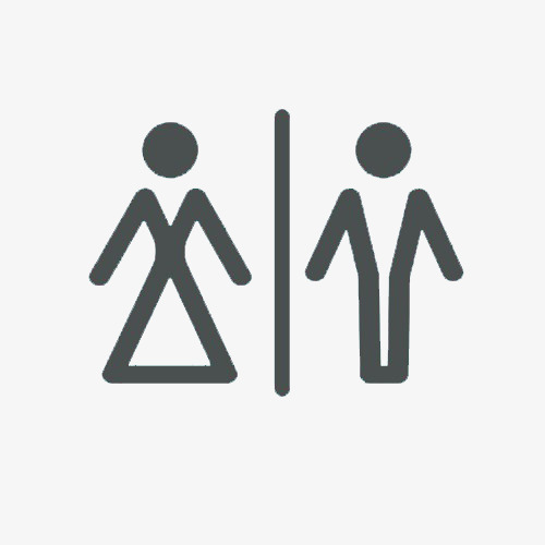 男女卫生间洗手间公共厕所门牌厕所图标