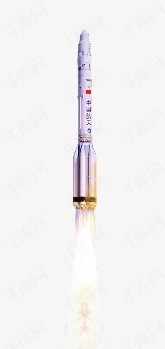      千库网提供中国航天火箭矢量