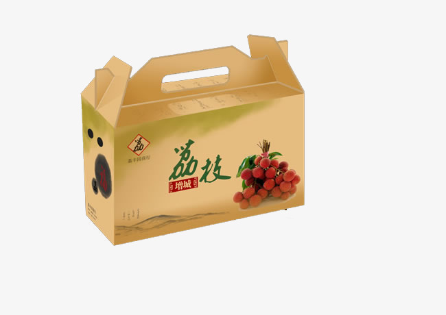 一箱荔枝实物图片