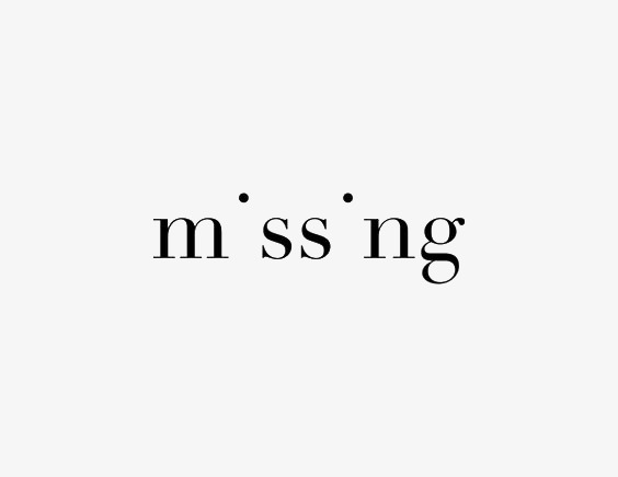 艺术英文字missing