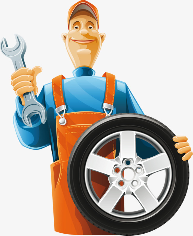 汽车修理工卡通头像
