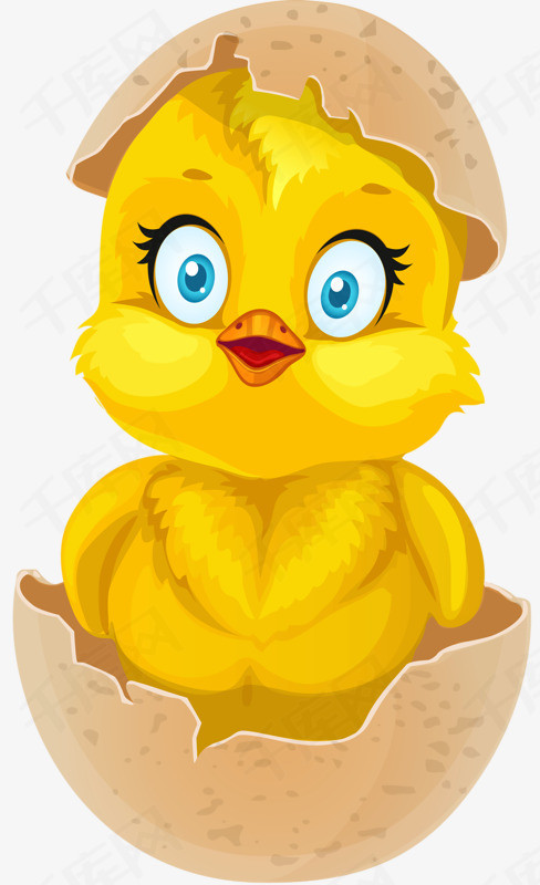 一只破壳的鸡一对翅膀猜成语_小鸡破壳图片
