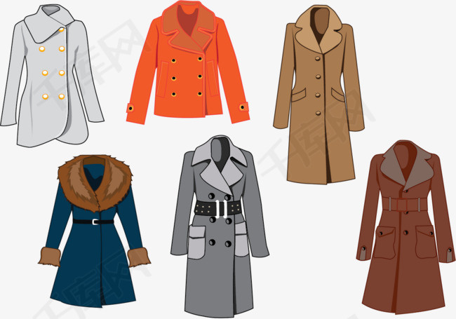 风衣矢量_风衣矢量图